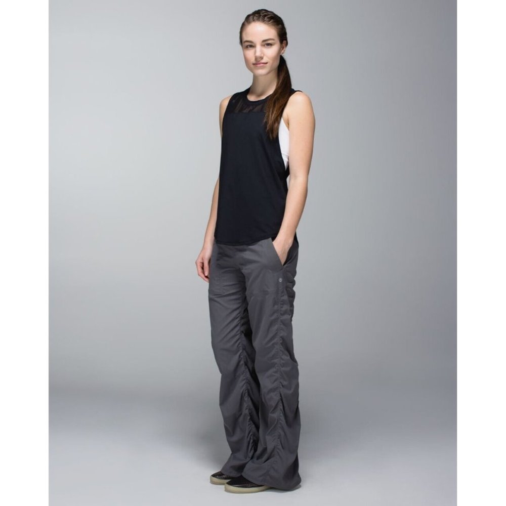 Lululemon Womens Gray Studio Pant II 6 Unlined No Liner Full Length Yoga Dance
